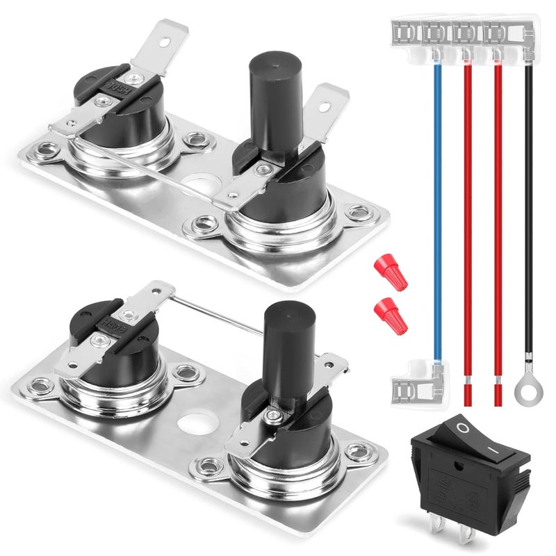 longsure 232306 232282 RV Water Heater Thermostat Limit Switch Kit Compatible with Suburban SW Series,12V & 120V T-Stat/Limit for Suburban SW Water Heater - Image 1